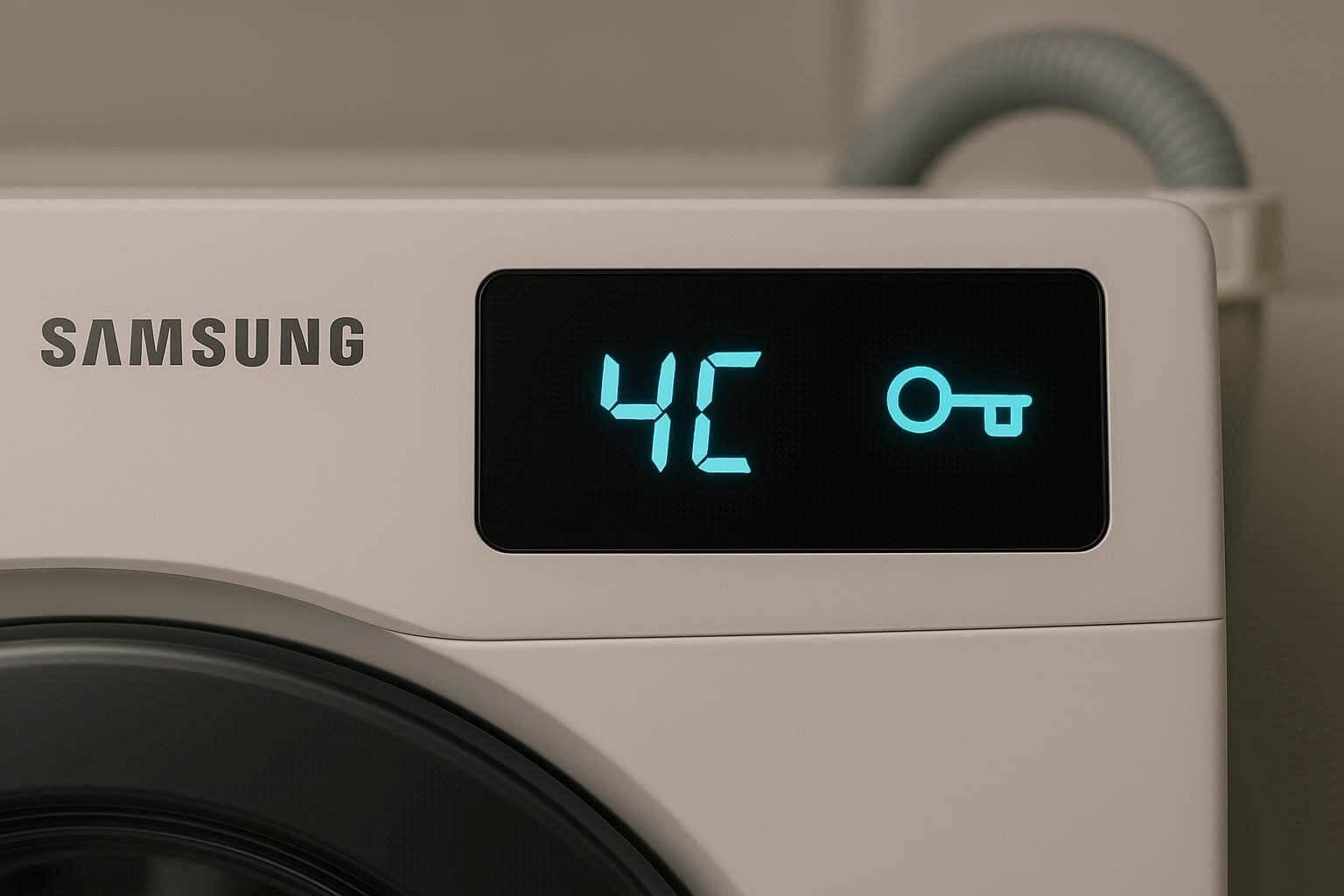 Samsung სარეცხი მანქანის ეკრანი 4C კოდით