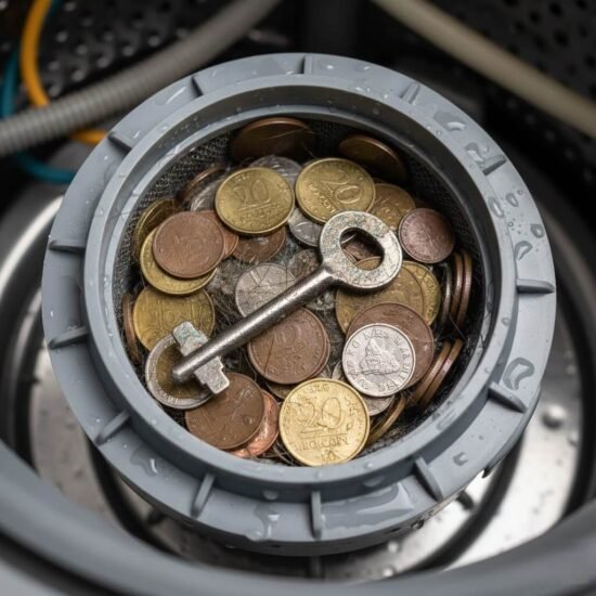 მონეტები სარეცხი მანქანაში